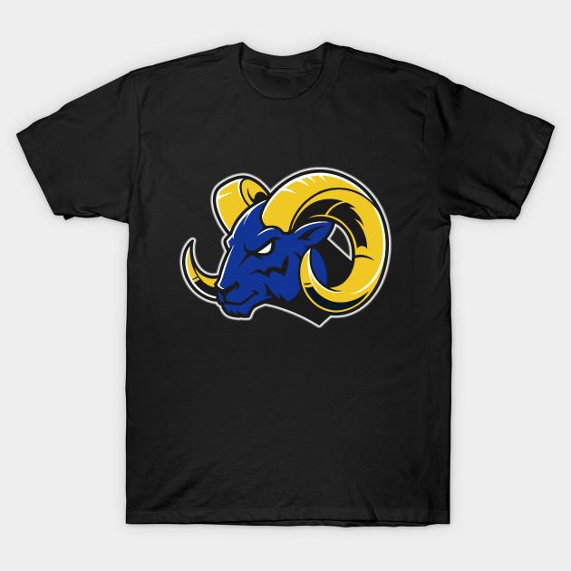 

Men Black Print T-shirt Neon Los Angeles Rams No-Cut Transfer Paper Print Cotton Tshirt XL чорний