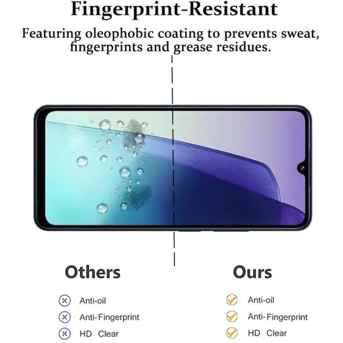 Protecteur d'écran - E.F.Connection - Redmi 14C - Verre trempé - Lot de 2 - Résistant aux rayures