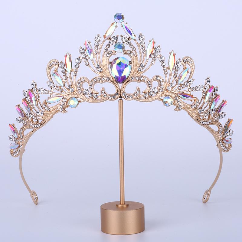 Bride Crown Headdress Birthday Wedding Hairband Jewelry Queen Wedding Alloy Hair Accessory Crown