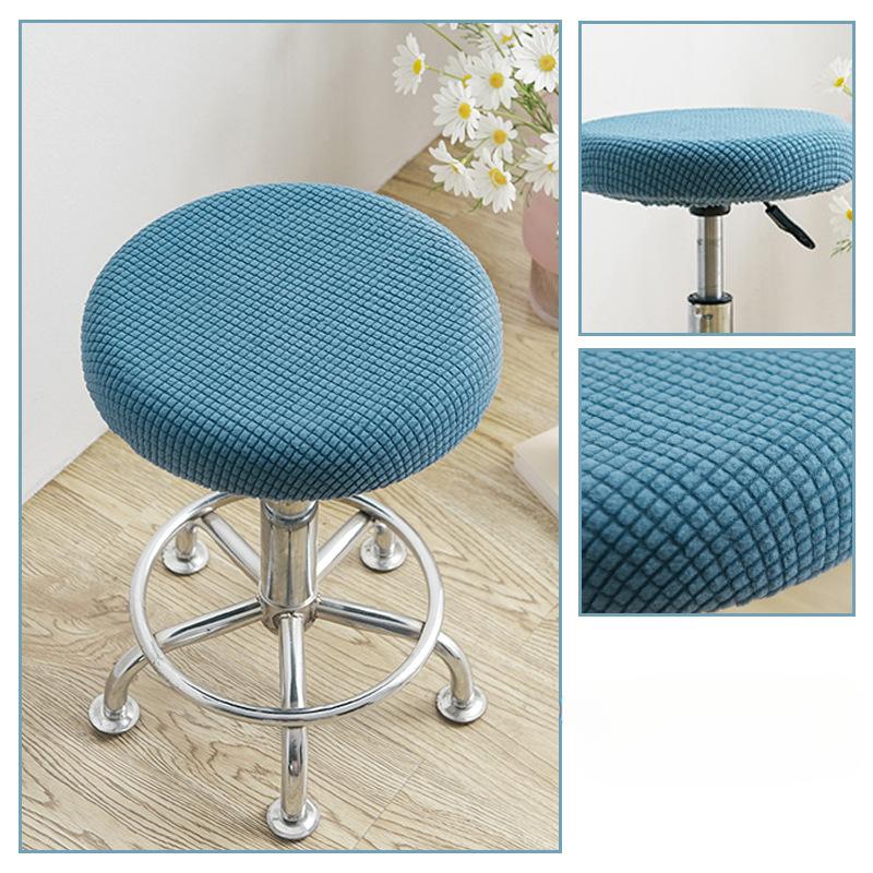 Round Stool Chair Cover Household 360° Protection Dust Cover Swivel Chair Stool Seat Cover Protective Cover