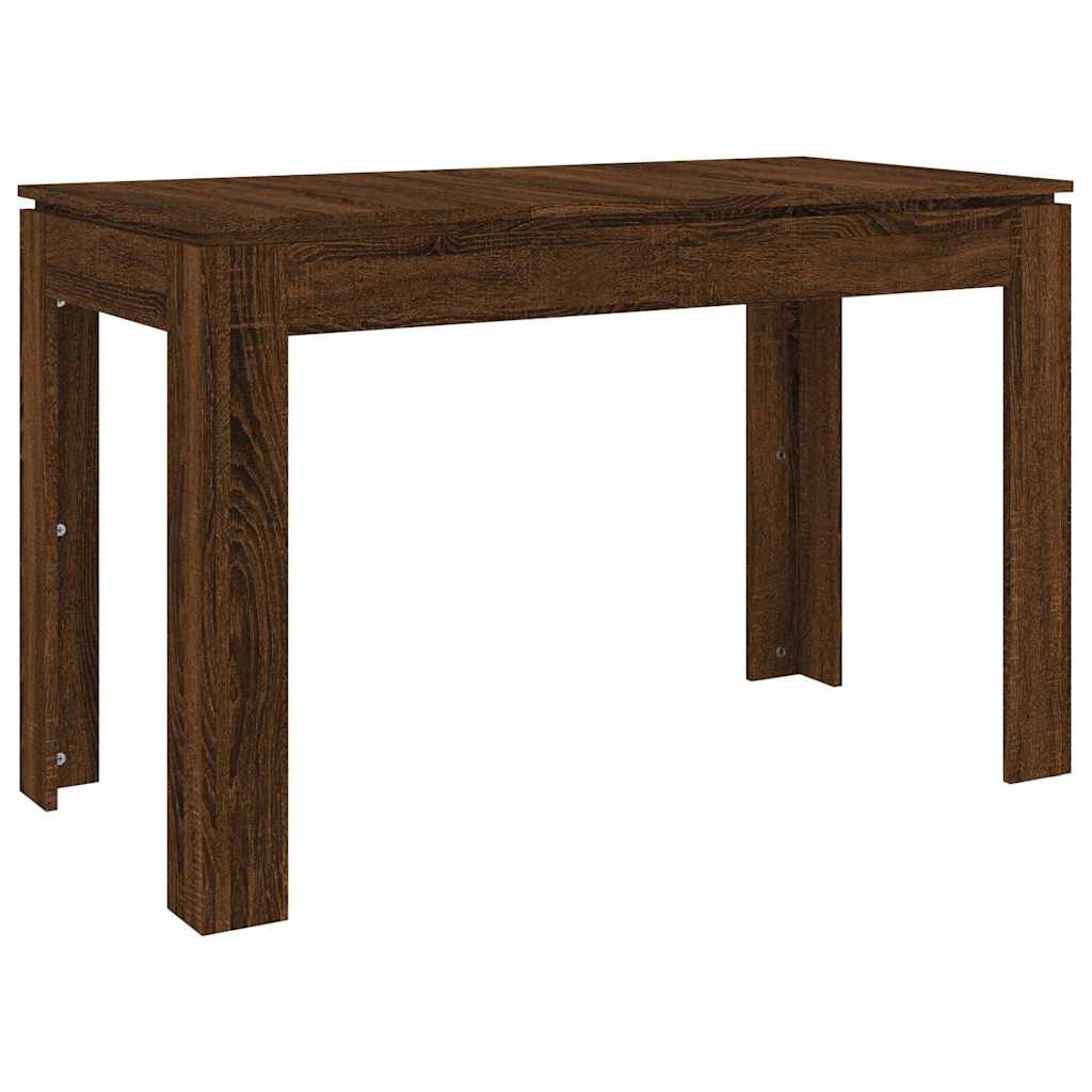 Dining Table Brown Oak Look 120 x 60 x 76 cm Engineered Wood