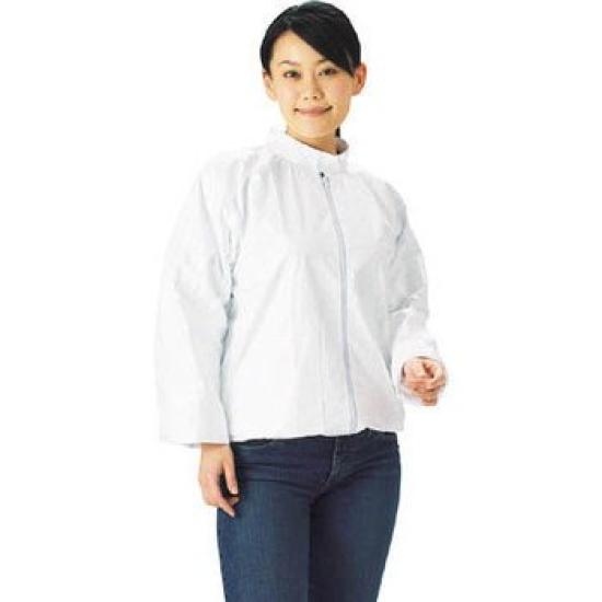 

TRUSCO Tyvek Workwear Collar Stand-Up Jacket, XL, DPM-202-XL белый