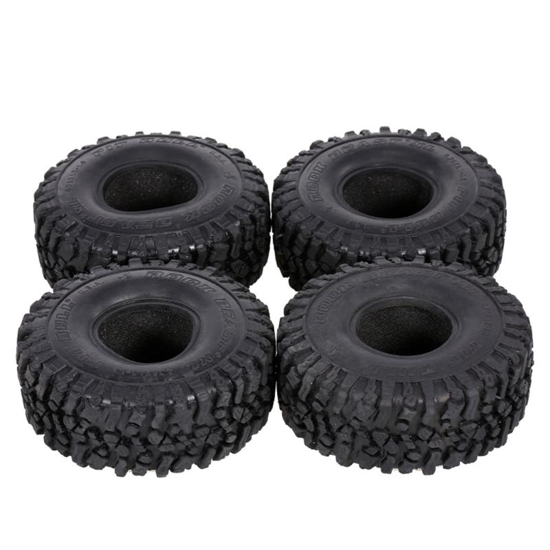 

4PCS 1.9 2.2 Soft Rubber Wheel Tires Rock Terrain for 1/10 RC Crawler Trx-4 TRX- 6 Scx10 90046 RC Car 1