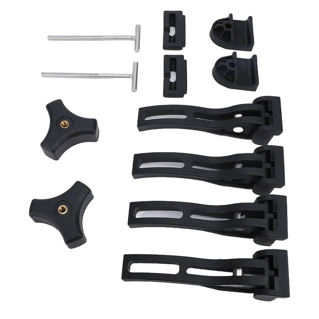 Grampo para Tampa de Caçamba de Caminhão para Tampa de Caçamba de Caminhonete Rígida Tri-Fold ou Quad-Fold Inclui Parafusos em T Grampos Dianteiros Traseiros