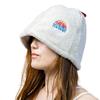 SAUNA VIBES Sauna Hat, Premium Super Zero, Imabari Towel Brand Certified, Made In Japan, for Men and Women (Grey Beige)