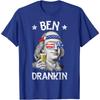 Ben Drankin 4th of July Benjamin Franklin Men Women USA Flag T-Shirt