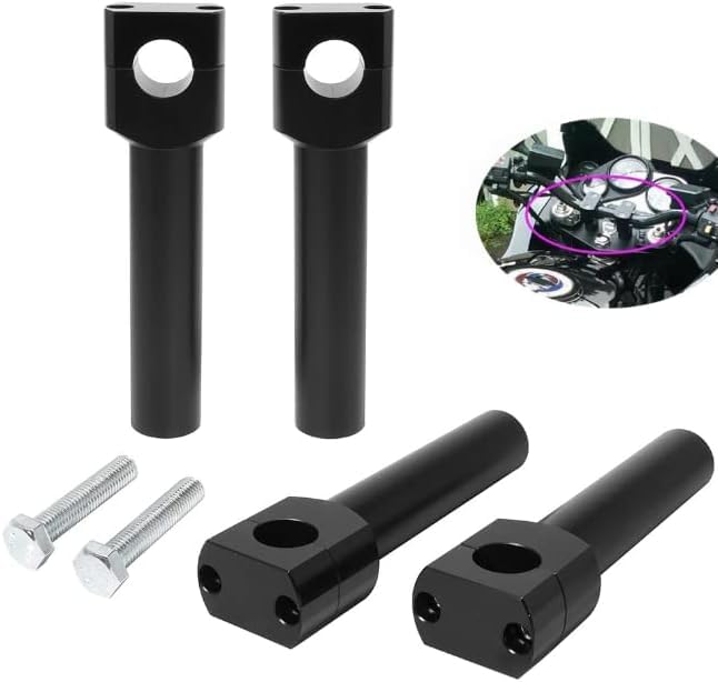 [Deepa Ribusu] Motorcycle Handlebar Riser Handle Post 1 Inch 25mm Handlebar Harley American Sportster Dyna Softail Height 6 Inch Replacement Cust