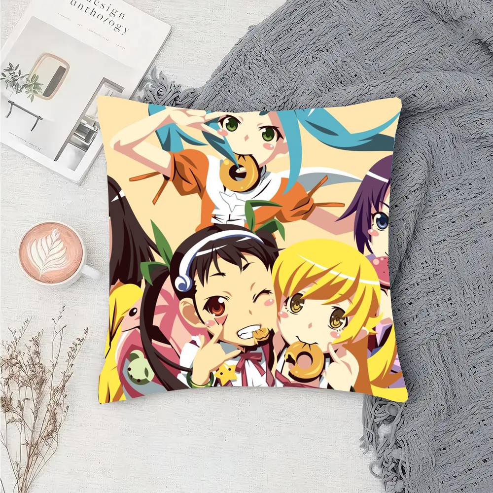 Anime M-Monogatari Series Pillow Case Sofa Cushion Cover Room Home Decoration