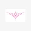 Unterbauch Tattoo Aufkleber Rosa Succubus Zeichen Tattoo Aufkleber Wasserdicht Sexy Weiblicher Rücken Tattoo Aufkleber