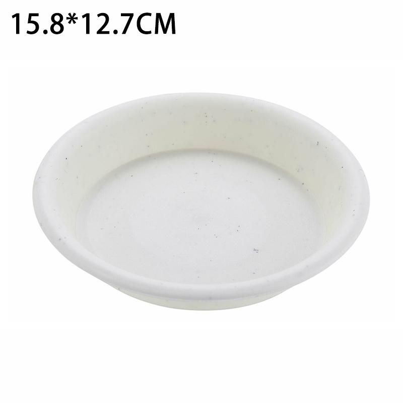 Round Saucer Trays 10pcs Made of PP for Flower Pot Placement Indoor Outdoor Balcony Living Room Bedroom Courtyard Use