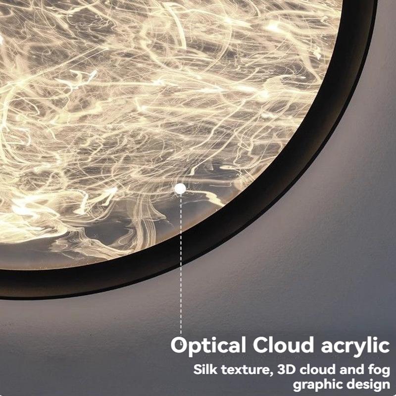 2024 New LED Round LED Ceiling Lights Modern Simple Living Room Bedroom Study Acrylic Chandelier Nordic Indoor Lighting Decor