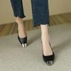sapatos femininas women cute black pointed toe high quality office work pumps lady casual beige comfort sexy party shoes ga686