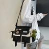 Harajuku Herre Nylon Crossbody Tasker til Kvinder Messenger Taske Piger Skole Bog Tasker Ungdom Lærred Håndtasker Skulder Taske Sac Bolsas