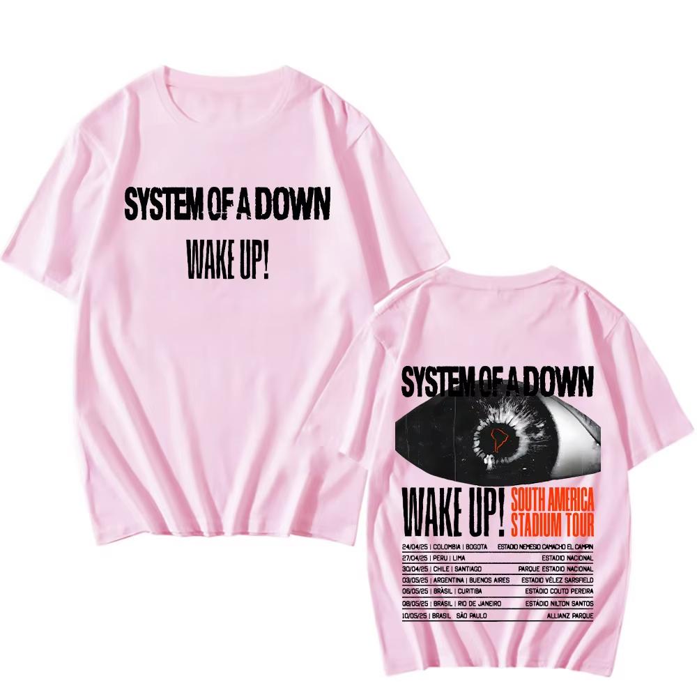 Streetwear System of a Down Zpěvák Kapela Pánské Dámské Rapové Tričko Krátký Rukáv Letní Top Toxicita Hudební Album Obal Rock