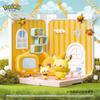 Hot! Takara Tomy  Poke Peace House Kitchen Bathroom Shop Pikachu Starzora Park Pikachu&Jirachi Toys Playset Gift