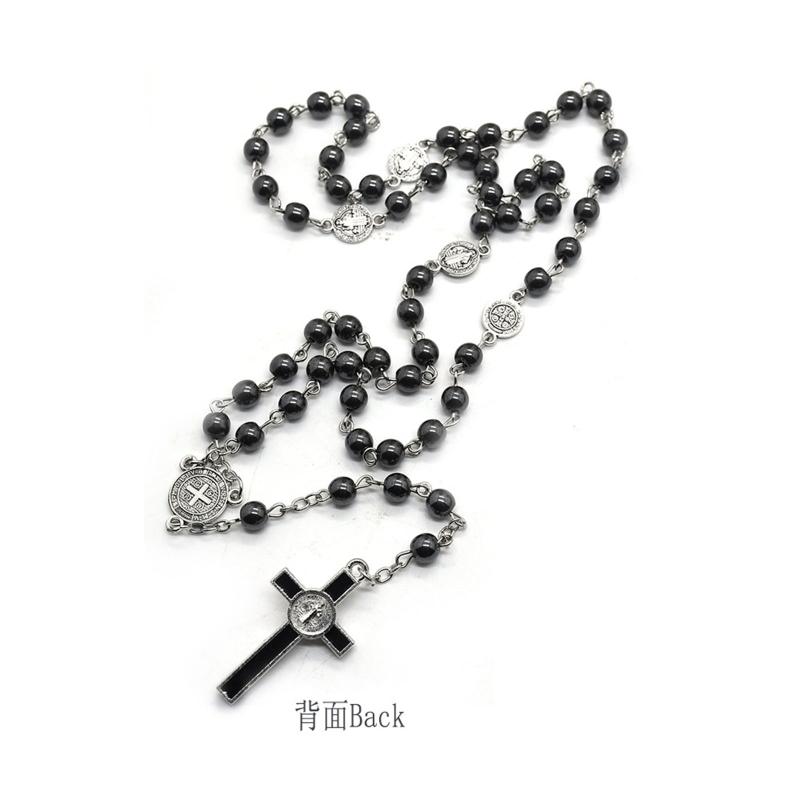 Fashion Handmade Round Glass Bead Catholic Rosary Quality Bead for Cross Necklace Beads for Cross Religious Pendants Nec