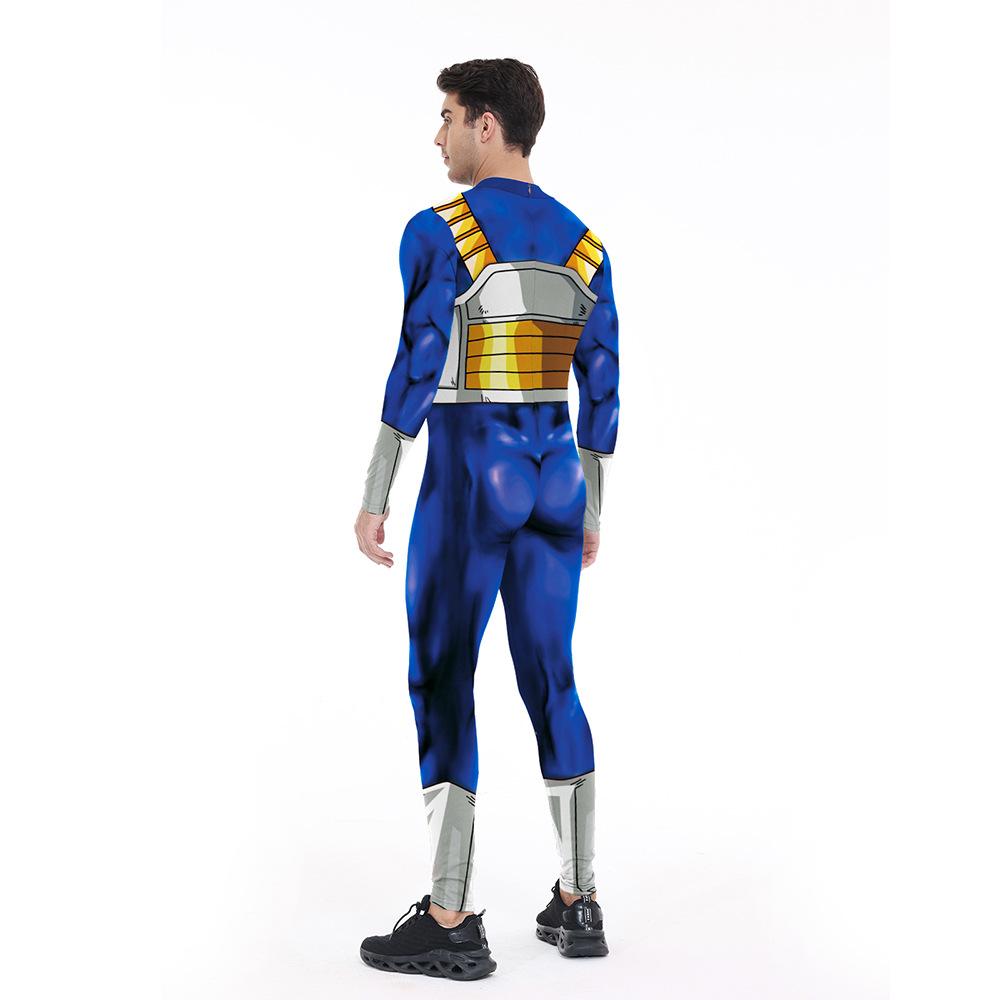 Men Japanese Anime Halloween Cosplay Costumes Adults Superhero Warrior Samurai Onesie Jumpsuit Carnival Party Dress Up Outfit