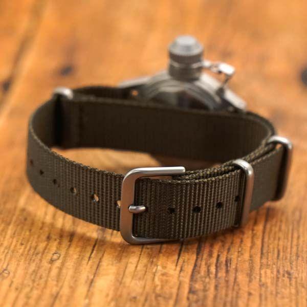 Used [New] M.R.M.W. Montreroy Military Watch Buships Watch Elgin Version Nylon NATO Belt Khaki BUSHIPS NATO Reproduction of Classic Masterpieces from