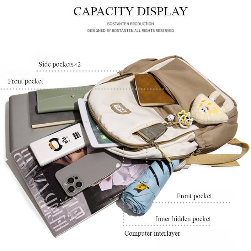 Spring New High-value School Bags Fresh Sweet Primary School Girl Students Book Bag for Grade 3-6 High Quality Nylon Lightweight Backpack with Pendant