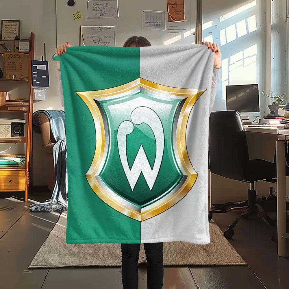 Coperta in Flanella Werder Bremen, Alta qualità, Confortevole per Tutte le Stagioni, Decorazione per la Casa, Calore e Comfort