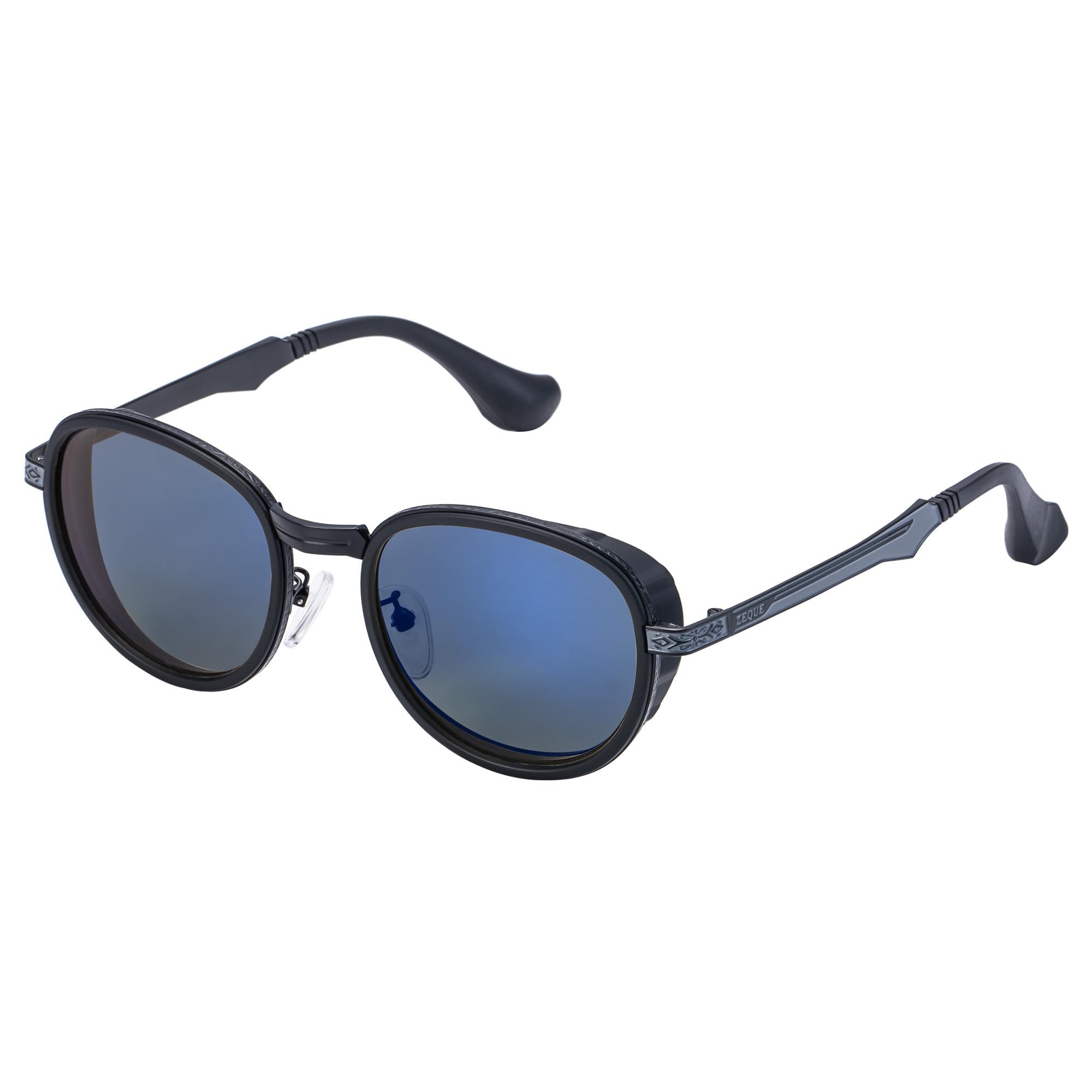 

Zeque Polarized Sunglasses Gibson Matte Black Gray TRUEVIEW MIRROR F-2126 & FOCUS/BLUE