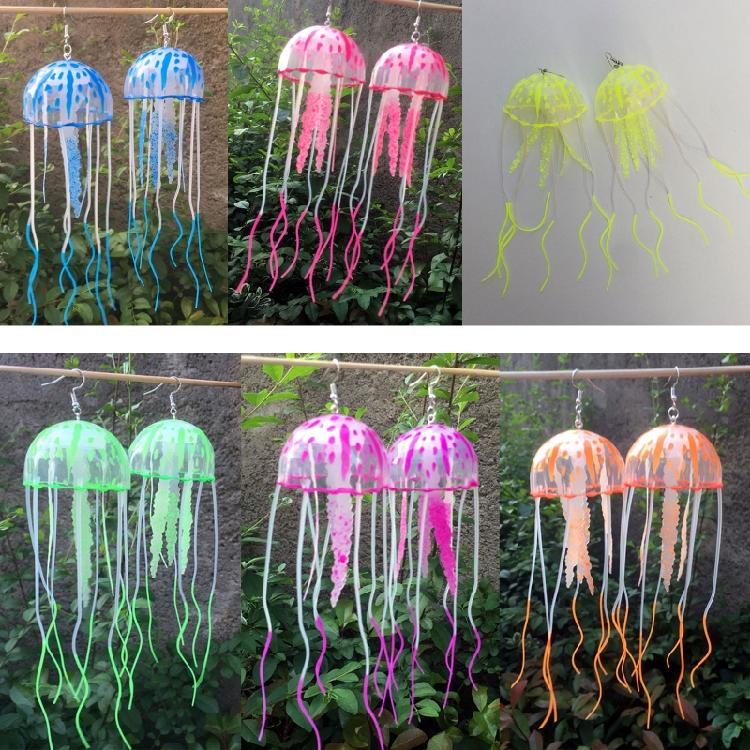 DIY Air Jellyfish Silicone Earrings DIY Handmade Exaggerated Dangle Earrings