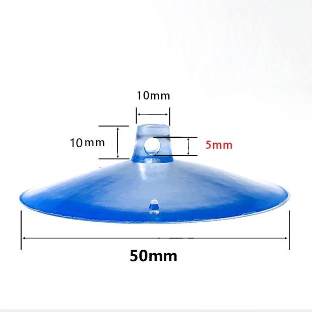 30/40/50/60mm Suction Cups with Holes Sucker Pads with Holes Perforated Suction Cup for Glass Window Decor Wedding Car 10PCS