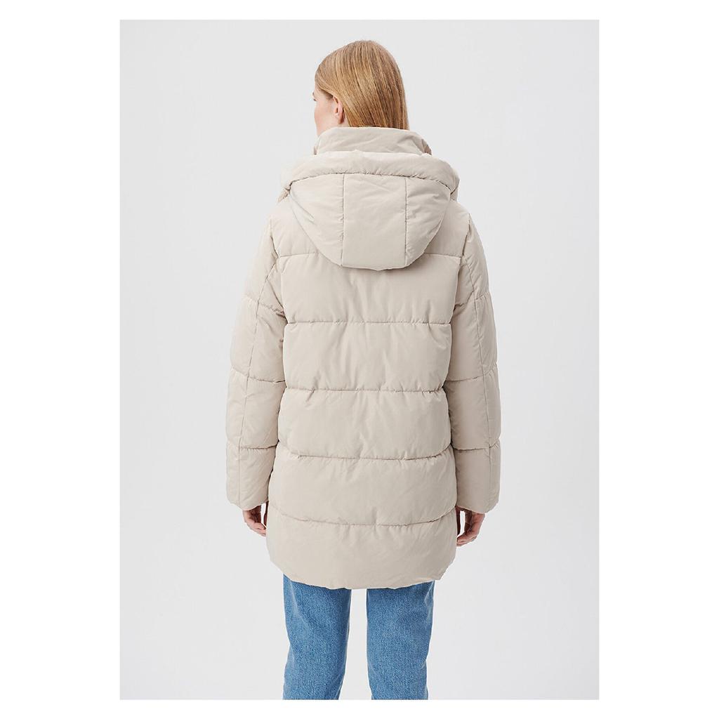 Hooded Beige Puffer Jacket 1110150-70144