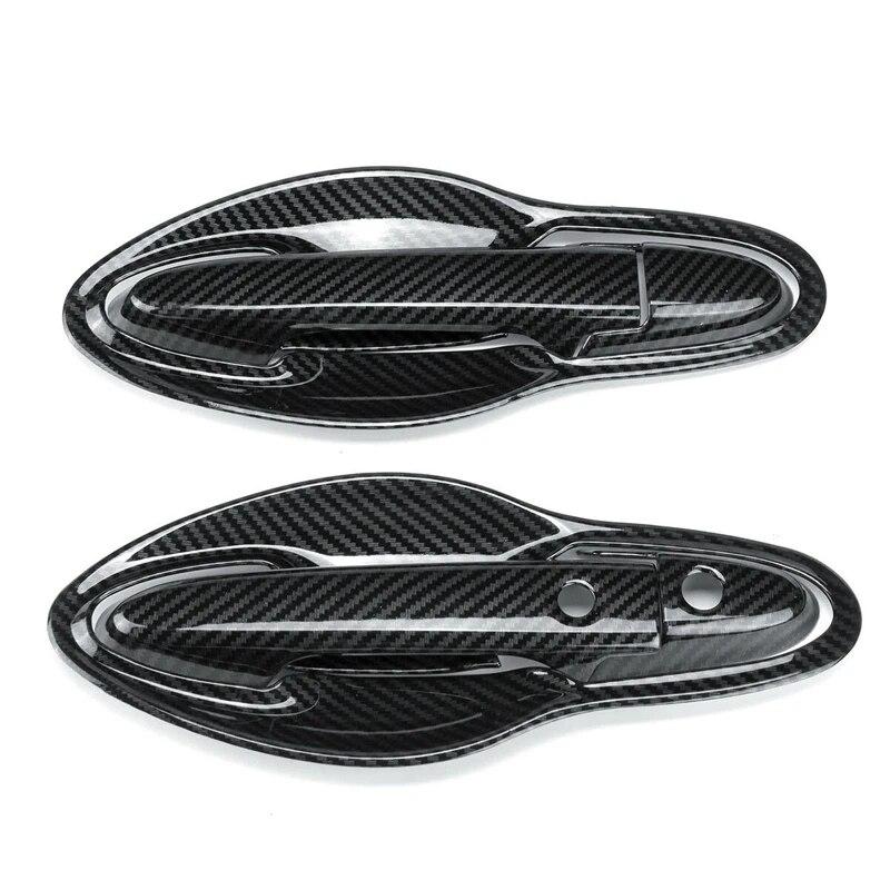 Car  Exterior Styling Front Door Handles Cover Trim Carbon Fiber Bowl for Honda HRV HR-V Vezel 2014-2017