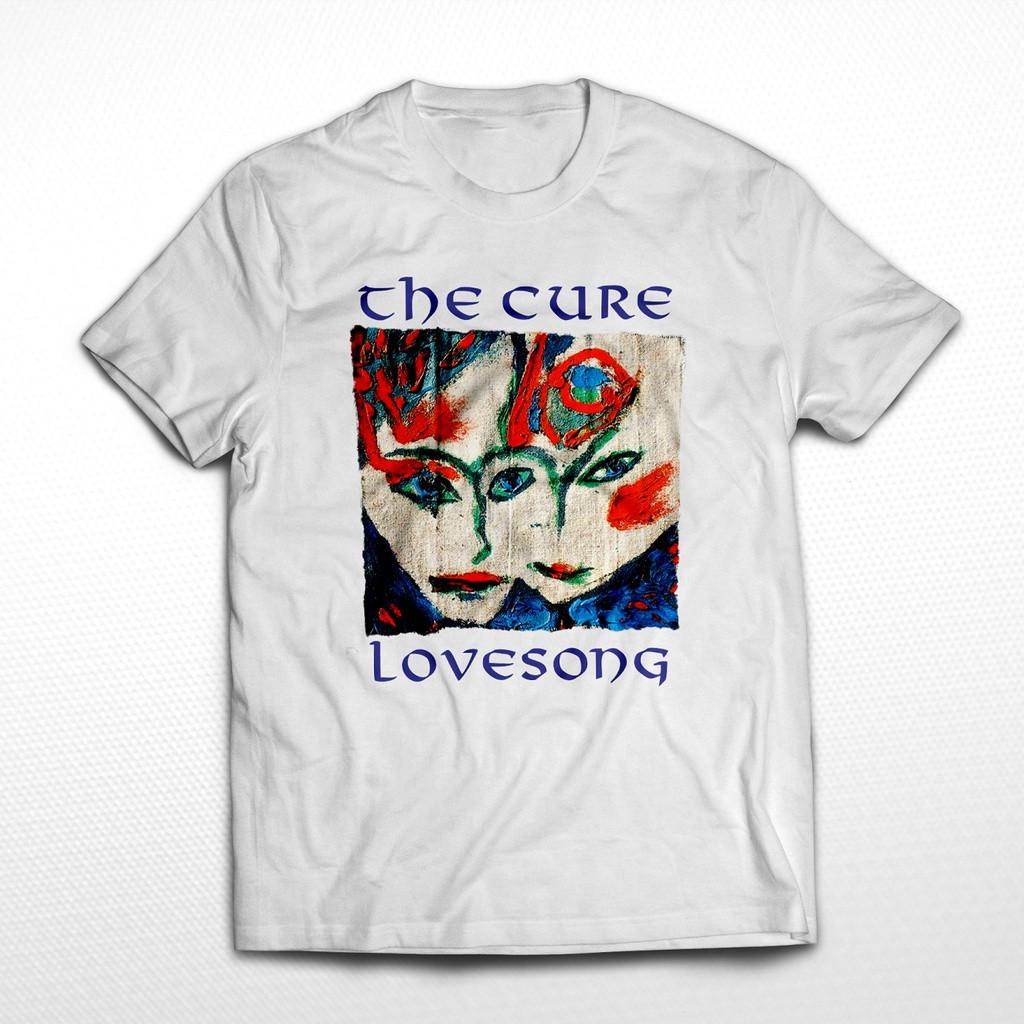 The Cure Band Love Song Heavy Cotton White T Shirt Full Size C505 L