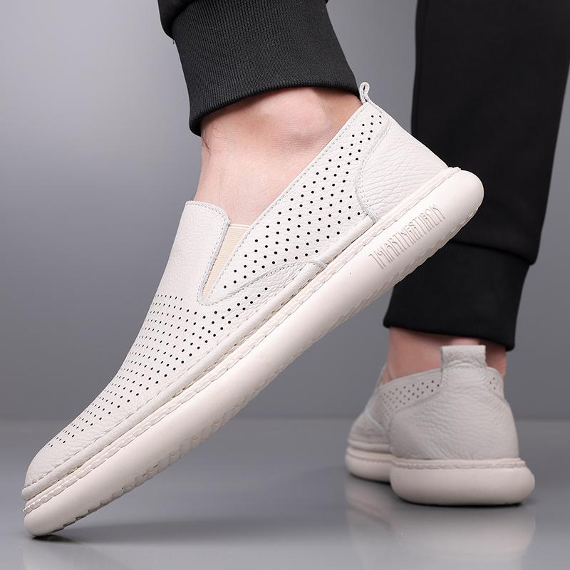 Fashion Luxury Fashion New Men's Patent Leather Slip On Breathable Leisure Shoes Loafers Male Sneakers Tenis Masculino Zapatos Hombre