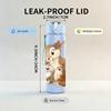 1PC Rabbit Squirrel Small Animal Group Print 750ml Color Plastic Sports Water Bottle Leakproof Flip Straw Lid Suitable for Sports Office Home Use
