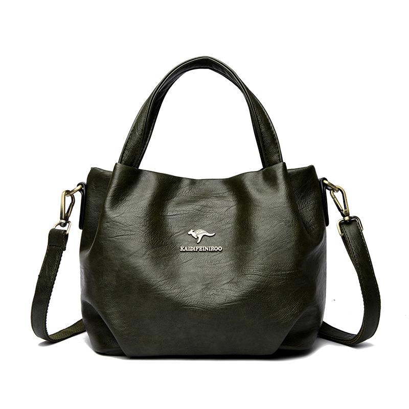 Fashionable Crossbody Bag Women's Single-shoulder Bag Women's Simple Middle-aged Handbag