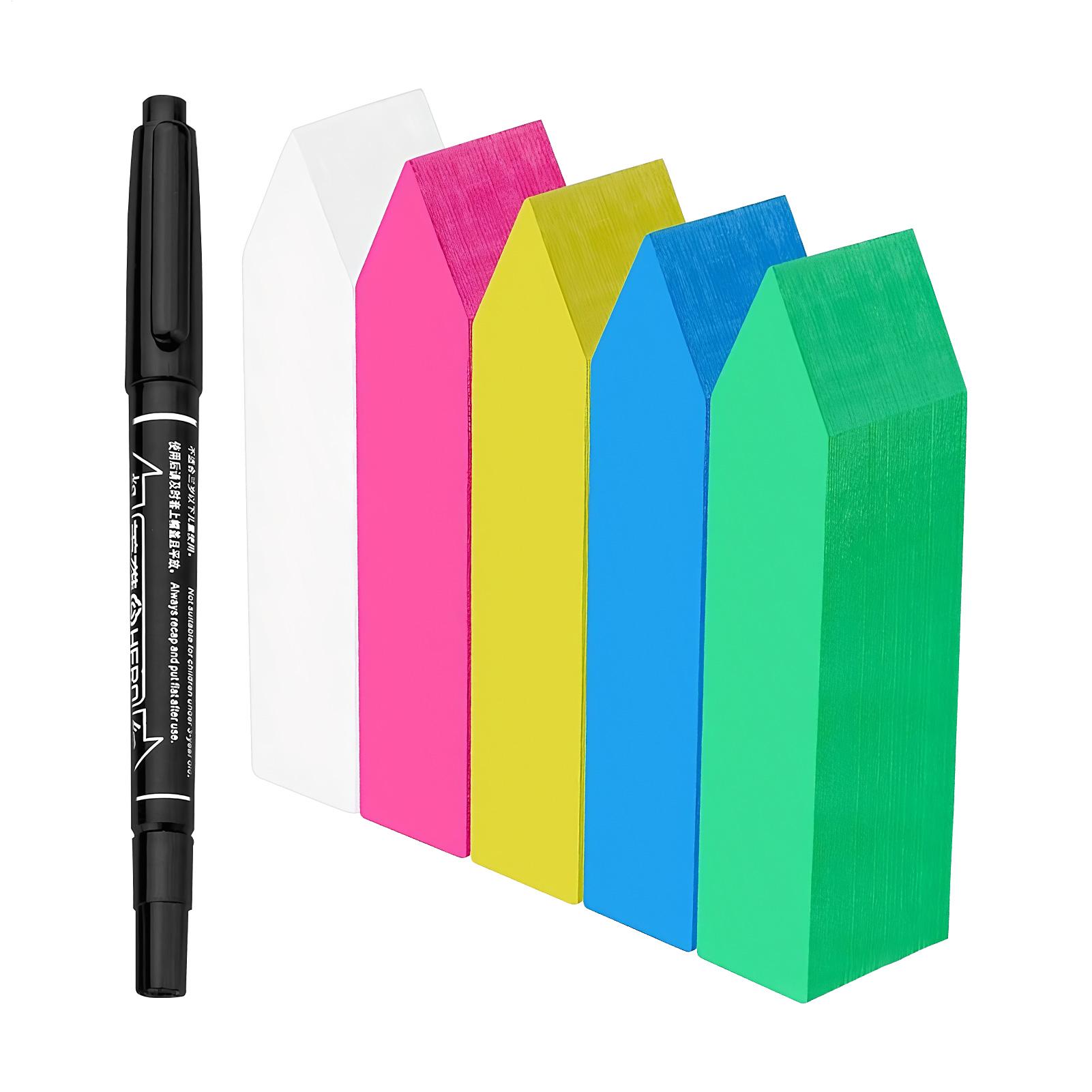 

500 Pcs 4 Inches Plant Labels PVC Waterproof Plant Tags Nursery Garden Labels Pot Marker Garden Stake Tags For Seedlings CN