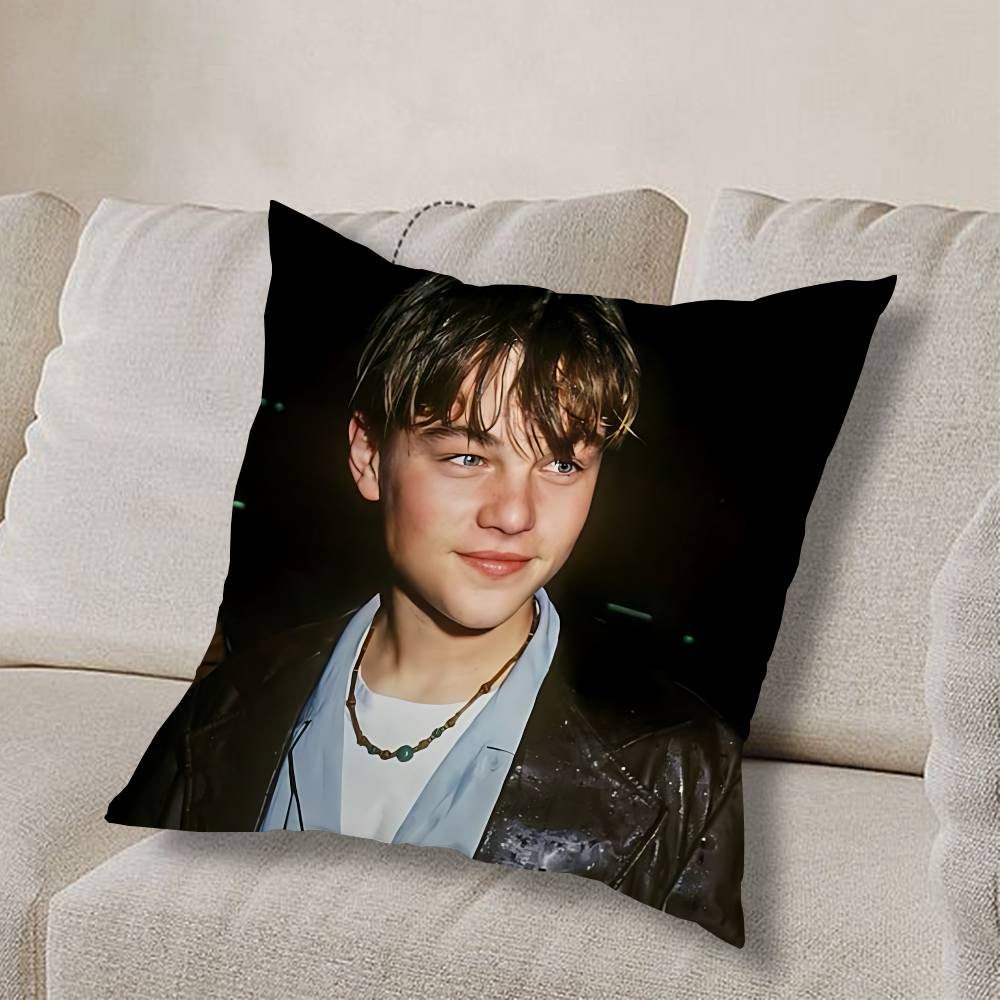L-Leonardo D-Dicaprio YoungS Pillow Case Sofa Living Room Bedroom Headboard Backrest Cushion Square Cushion Nap Time