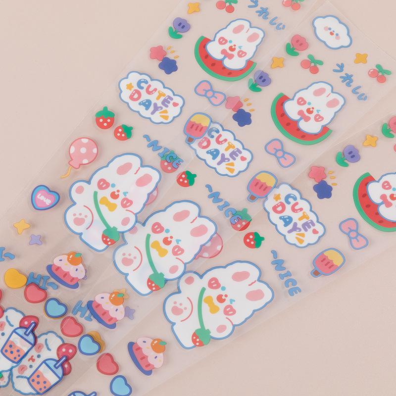 Kawaii Korean Cute Girl Stickers for Phone Cases, Stationery, DIY, Sealing, and Student Diaries