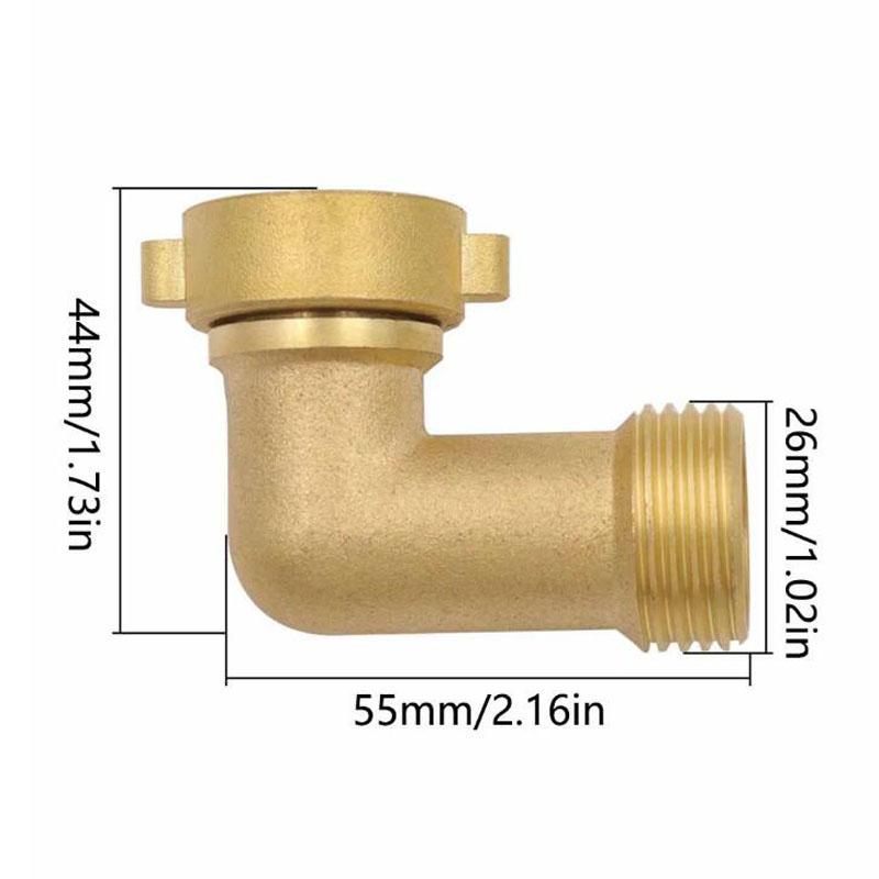 Hose Joint Faucet Mixer 90 Degree Elbow Garden Water Hose Pipe Adapter Pipe Fittings Garden Water Quick Connector Anti-leakage