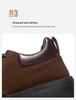 Men's Winter 2024 Retro British Style Thick-Soled Casual Sneakers with Velvet Lining for Teens