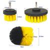 3-Piece Electric Drill Brush Head Set for Home & Car Cleaning
