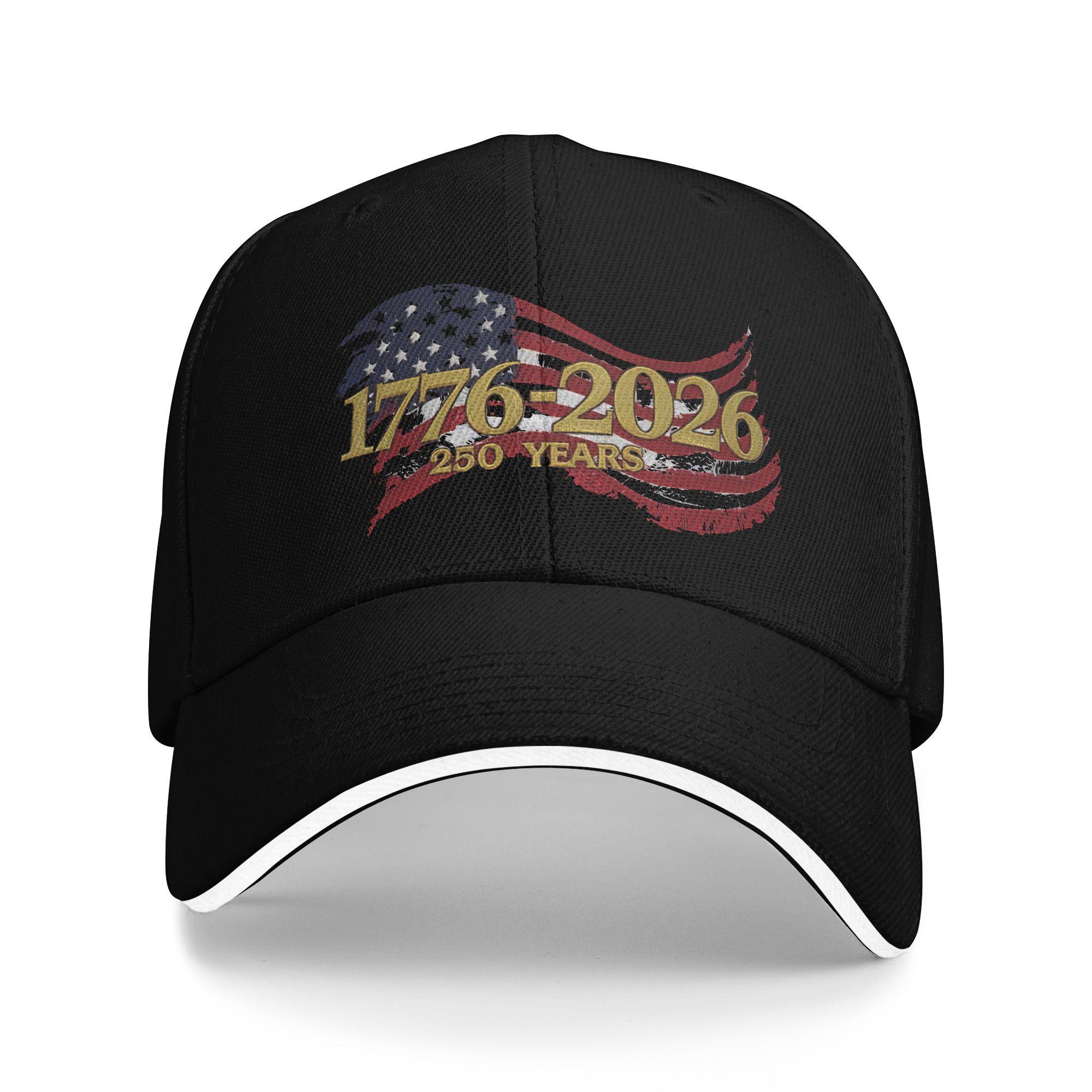 

New Design Baseball Cap Eagle Flag 250 Years 17762026 250Th Happy Birthday Accessories For Unisex Golf Cap Casual Adjustable Adjustable