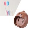 Cute Toothbrush Holder Multipurpose Punch Free Cartoon Animal Wall Mounted Toothbrush Stand for
