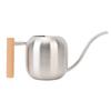 Watering Can Stainless Steel Long Spout Splash Proof with Wood Handle Plant Watering Can for