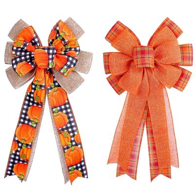 Joli Nœud Ruban pour Décorations de Fête Nœud Ruban Personnalisé pour Décorations d'Arbre de Fête Ornement de Thanksgiving