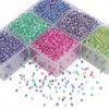 140Pcs Crystal Czech Glass Beads Ink Wash Painting Seed Beads For DIY Clothing Sewing Decor Jewelry Making