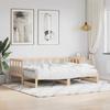 VidaXL Daybed with Trundle Bed, Sofa Bed with Storage, Guest Bed, Living Room Bedroom Furniture 336207
