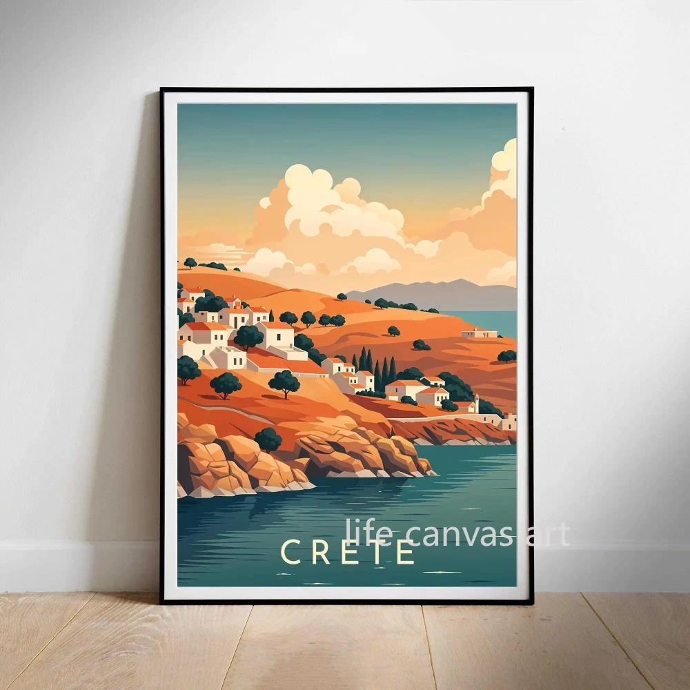 Amsterdam Prag Paris Irland Kunstposter Retro Reise Stadt Norwegen Leinwandmalerei Wanddrucke Für Zimmer Heimdekor