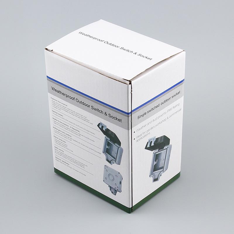 Israel Standard IP66 Waterproof Outdoor Socket, 3-Hole Double 86 Type & 146 Type Plug, Surface-Mounted Rainproof Socket