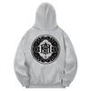 Khg0118 Flower Khan Fleece-Lined Hoodie - Gray