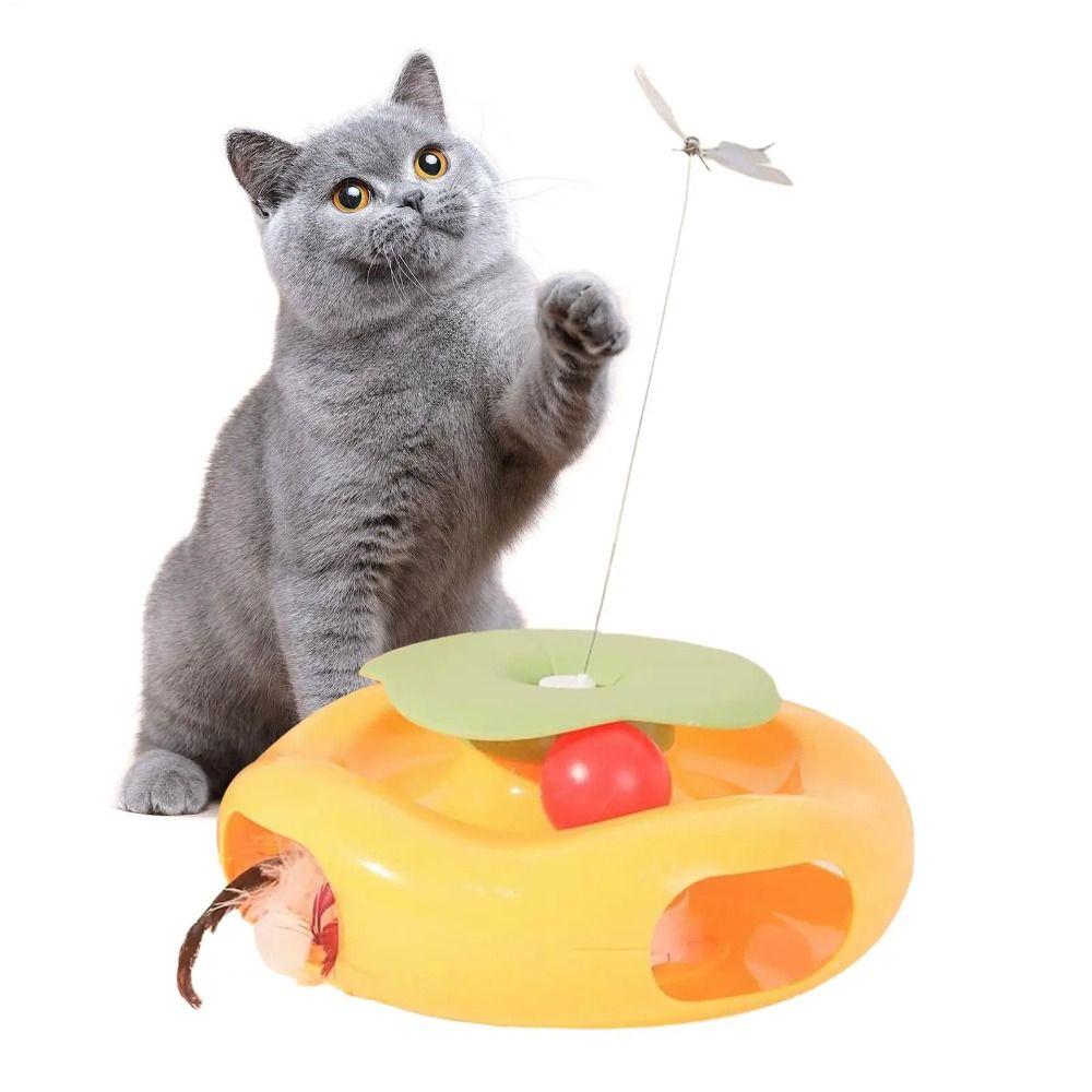 Built-in Feather Smart Interactive Cat Toy Non-slip Butterfly Cat Teaser Toy  Pet Supplies