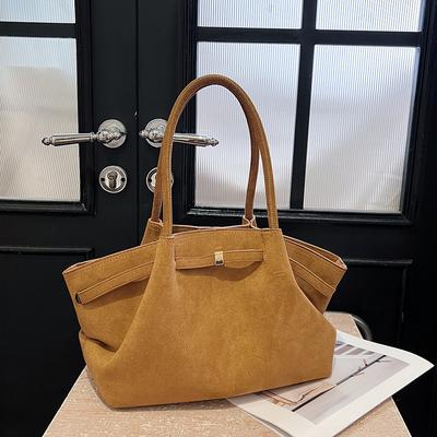 Vintage Belts Luxury Handbags for Women Designer Faux Suede Scrub Leather Big Small Female Hand Tote Shoulder Crossbody Bag New